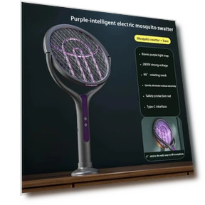 Smart Fly Swatter with Telescopic Handle — Bug Zappers, Auto Parts Speciality