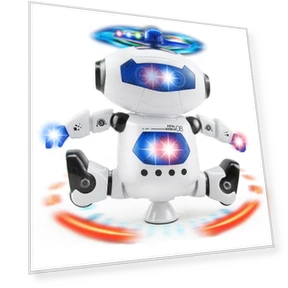 Smart Humanoid Robot Toy with Light, Sound, Music, and Walking Features — Interactive Figures & Robots, Binchi Outdoor Equipment