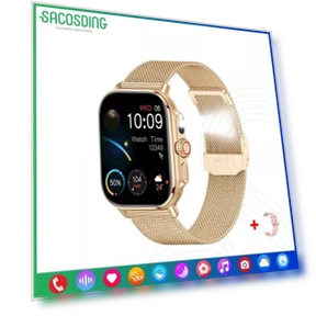 Smart Watch for Women with Flashlight, Sports and Fitness Tracking, Waterproof, Bluetooth — Smartwatches, SACOSDING