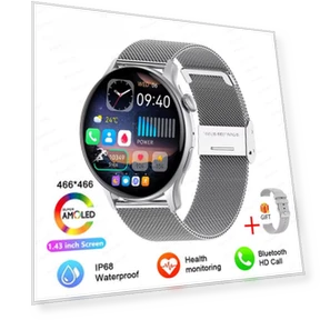 Smart Watch with NFC, GPS Tracking, Health Monitoring, and Bluetooth Calling — Smartwatches, ElectronicsHome