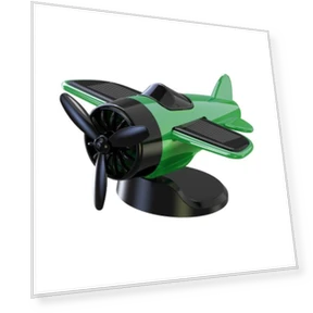 Solar-Powered Airplane Car Decor — Car Antenna Decorations, Party&Festival Supplies
