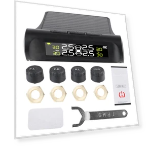 Tire Pressure Monitoring System with External Sensors — TPMS Sensor Replacements, AINYSZIN