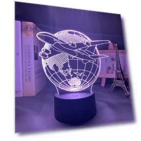 Transport 3D Thematic LED Night Lamp with Touch Switch, Multicolor Lighting for Bedroom — Night Lights, MerakiMuse