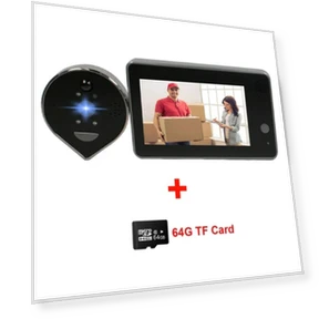 Video Doorbell with 4.3-inch HD IPS Screen, Night Vision, and Two-Way Audio — Smart Home Security, Jakemy