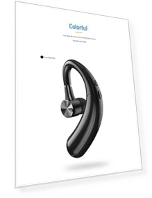 Wireless Bluetooth Stereo In-Ear Headset with Single Earbud — In-Ear Headphones, SmartGears