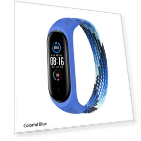 Woven Colored Silicone Watch Strap — Fitness Bands, Smartwatch Accessories