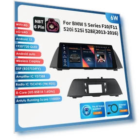10.25-inch Car Multimedia Player with GPS Navigation, Apple CarPlay, Android Auto, and DSP — In-Dash, Hizpo