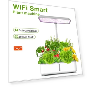 14 Pod Hydroponics Growing System with LED Light — Growing Lamps, Automobile Club