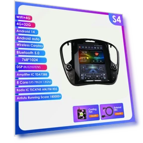 9.7-inch Android Car Stereo with 4G, GPS, CarPlay, and Android Auto — In-Dash, OSSURET