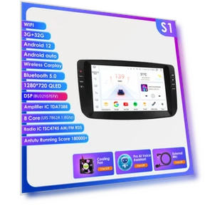 9-inch CarPlay 4G 2 Din Android 13 Car Radio — In-Dash, Hizpo