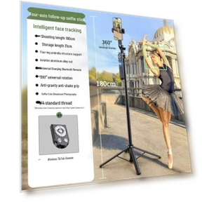 AI Smart Face Tracking Gimbal Selfie Stick with Tripod — Selfie Sticks, Chose One