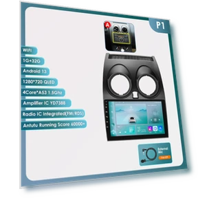 AI Voice Car Radio with Android Auto and CarPlay — In-Dash, Hizpo