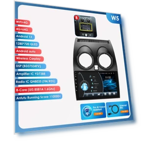 AI Voice Car Radio with Android Auto and CarPlay — In-Dash, Hizpo