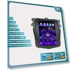 Android Car Radio for Toyota Corolla E140 2006-2013 with 9.7-inch Vertical Screen — In-Dash, OSSURET