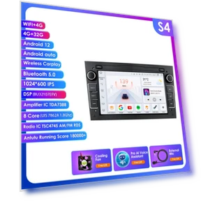 Android Car Stereo with Wireless CarPlay and Android Auto — In-Dash, Hizpo