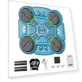 Bluetooth Boxing Trainer with LED Lights — Training Focus Mitts, Outdeer