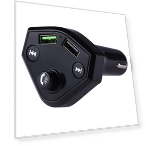 Car Charger with FM Transmitter and Bluetooth — Phone Accessories, AI Supermarket