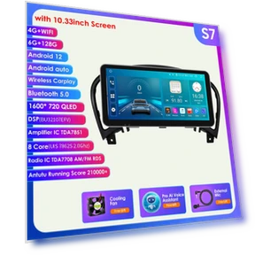 Car Multimedia Player with Android, CarPlay, GPS Navigation, and Touch Screen — Car Installation Essentials, Hizpo