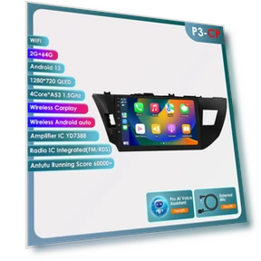 CarPlay 4G-LTE 2-Din Android Multimedia Head Unit with GPS Navigation — Stereo Receivers, OSSURET
