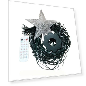 Christmas Tree Garland with Bluetooth, Spot Control, Leather Cord, Decorative Festival Light — Trees, Invincible