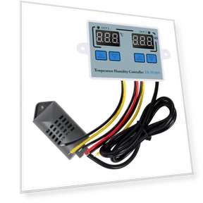 Dual Display Digital Temperature and Humidity Controller — Home Climate Control, Automobile Club