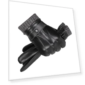 Leather Gloves with Touchscreen Compatibility — Glove Liners, Premium Price