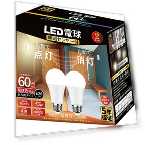 Light Sensor LED Bulbs — Light Sockets, Trendy Japanese products