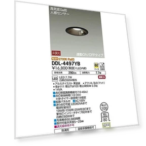 Motion Sensor Downlight — Close To Ceiling, DAIKO