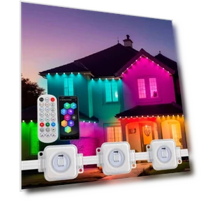 Outdoor Permanent Smart RGBIC LED String Lights — LED Strips, Mellow Home