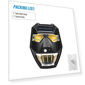 Outdoor Solar Garden Wall Light — Garden Illumination, Aura Living