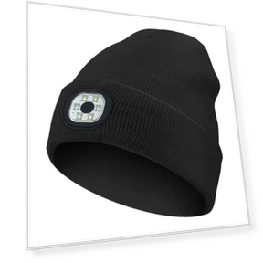 Rechargeable Knitted Beanie with LED Lighting — Beanies, Smart Mouse
