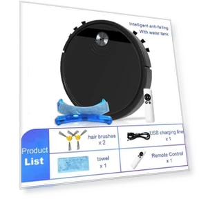 Robot Vacuum Cleaner 3-in-1 with Remote Control — Smart Cleaning Robots, Factory Discount Outlet