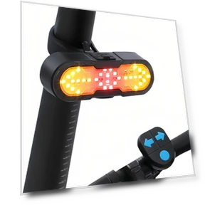 Smart Bike Tail Light with Turn Signal and Wireless Remote Control — Bike Light Sets, JINKEY