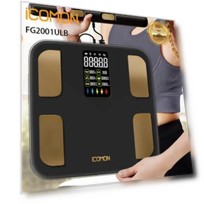 Smart Bluetooth Body Fat Scale with Heart Rate Monitor — Body Composition Analysis, ICOMON