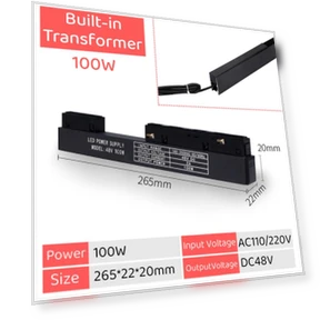 Smart Built-in LED Magnetic Track Light — Spotlights, Marathon