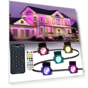 Smart RGBIC Eaves Lights — LED Strips, Mellow Home