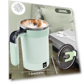 Smart Temperature Measurement Magnetic Automatic Stirring Cup — Beverage Warmers, Mellow Home