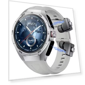 Smart Watch with Built-in Wireless Earbuds — Smartwatches, PADY&Tuanzi