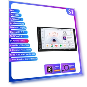 Universal 7-inch Android Car Stereo with GPS, CarPlay, and Android Auto — In-Dash, OSSURET