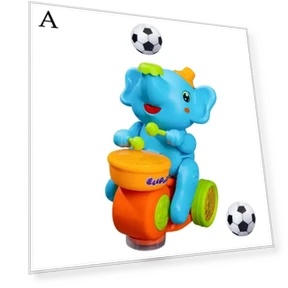 Walking Elephant Drummer Toy — Interactive Animal Companions, Fun Garden