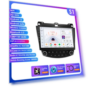 Wireless CarPlay Android 13 Double Din Car Multimedia Player — In-Dash, OSSURET