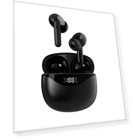 Wireless TWS Headset with Touch Digital Display — Headsets, Admisitr