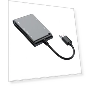 6 in 1 Military Smart Card Reader USB Adapter — Card Adapters & Hubs, Cheese Bread Ball