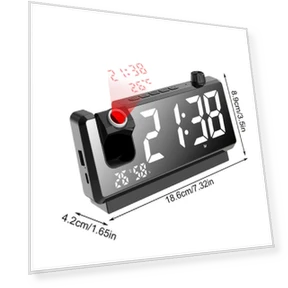 HD LED Digital Projection Clock — Clocks, Darling Home