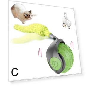 Interactive Ball Auto Electric Rolling Ball Toy — Cat Playthings, Aura Living