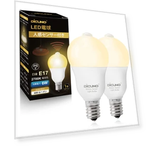 LED Light Bulb with Motion Sensor — Incandescent, DiCUNO