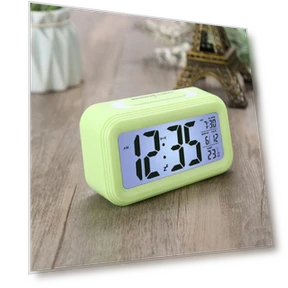 Multifunctional Digital Alarm Clock with LED Backlight — Clocks, Chic Interiors