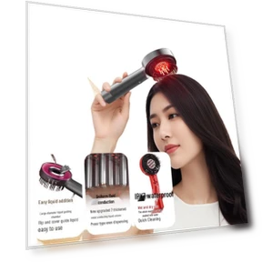 Scalp Massager with Red Light Therapy — Light Therapy Solutions, Breo