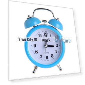 Silent Metal Alarm Clock with Light — Clocks, WoW Home