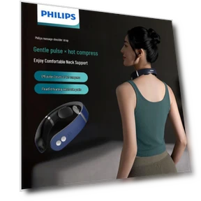 Smart Dual-Frequency Pulse Neck Massager — Back Relief Solutions, Philips
